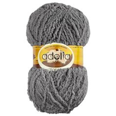 Пряжа Adelia Sofia, 100% полиэстер, 10*50 г, 90 м+-6 м, №41, серый