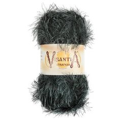 Пряжа Visantia Trafka, 100% полиэстер, 5*100 г, 150 м+-3 м, №0037, темно-серый