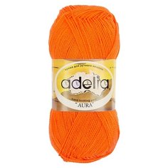 Пряжа Adelia Aura, 100% акрил, 10*50 г, 250 м+-5 м, №119, неон, оранжевый
