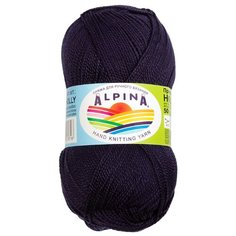 Пряжа Alpina Holly, 100% мерсеризованный хлопок, 10*50 г, 200 м+-10 м, №323, темно-синий