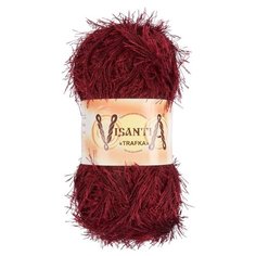 Пряжа Visantia Trafka, 100% полиэстер, 5*100 г, 150 м+-3 м, №0024, темно-красный