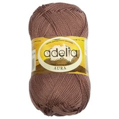 Пряжа Adelia Aura, 100% акрил, 10*50 г, 250 м+-5 м, №014, серо-коричневый