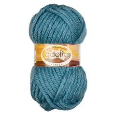 Пряжа Adelia Fast, 78% акрил, 22% шерсть, 3*150 г, 45 м+-2 м, №05, морская волна