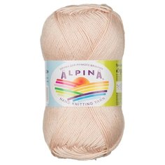 Пряжа Alpina Organica, 80% хлопок, 20% лен, 10*50 г, 170 м+-8 м, №04, кремовый