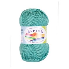 Пряжа Alpina Slavic, 70% вискоза, 30% шерсть, 10*50 г, 140 м+-7 м, №07, аквамарин