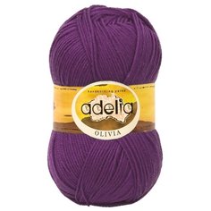 Пряжа Adelia Olivia, 60% акрил, 40% шерсть, 5*100 г, 250 м+-10 м, №16, фиолетовый меланж