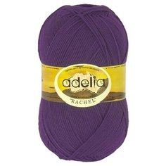 Пряжа Adelia Rachel, 90% шерсть, 10% полиэстер, 5*100 г, 400 м+-15 м, №12, фиолетовый