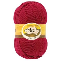 Пряжа Adelia Jessica, 67% шерсть, 33% полиэстер, 5*100 г, 260 м+-10 м, №06, красный
