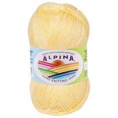 Пряжа Alpina Sati, 100% мерсеризованный хлопок, 10*50 г, 170 м+-10 м, №006, желтый