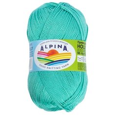Пряжа Alpina Holly, 100% мерсеризованный хлопок, 10*50 г, 200 м+-10 м, №143, мятный