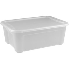 КОНТЕЙНЕР 10л 389х275х145мм с крышкой прозрачный, ПП [43127510121,433247401] Бытпласт