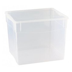 КОНТЕЙНЕР 34л 400х335х315мм с крышкой прозрачный, ПП [431281501] Бытпласт