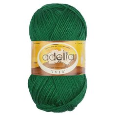 Пряжа Adelia Ivia, 100% акрил, 4*62,5 г, 150 м+-8 м, №028, зеленый