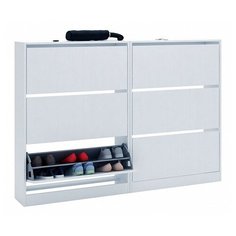 Тумба для обуви Норта-7-1; 152х117,6 см; белый МФ Мастер