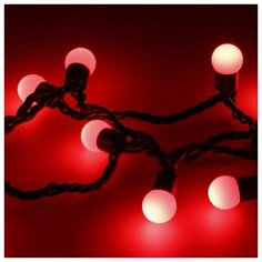 Гирлянда нить [10 м] Ball ARD-BALL-CLASSIC-D17.5-10000-BLACK-100LED RED (230V, 7W) Ardecoled