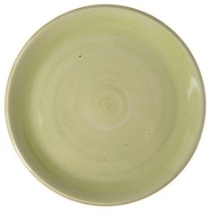 ТАРЕЛКА мелкая 10" 255мм, зеленый "Corone Natura" [HL908140E]
