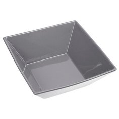 САЛАТНИК квадратный 123х123мм 300мл серый "Corone Colore"