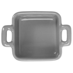 ФОРМА для запекания 68х68х35мм с двумя ручками серая "Corone Colore"