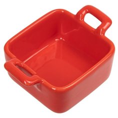 ФОРМА для запекания 68х68х35мм с двумя ручками красная "Corone Colore"