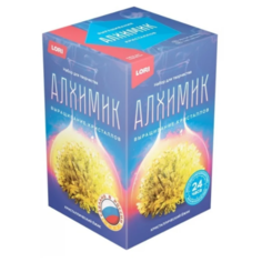 Набор для творчества LORI Алхимик Выращивание кристаллов. Кристаллический ёжик "Жёлтый кристалл"