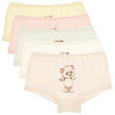 Трусы для девочек (шорты) 4671CA, Цвет: Микс, Размер: 6/7, 5шт. в упаковке Donella