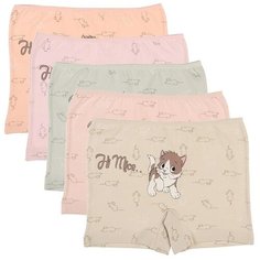 Трусы для девочек (шорты) 42919NC, Цвет: Микс, Размер: 10/11, 5шт. в упаковке Donella