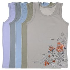 Майка для мальчиков 7771WKS Донелла , Размер: 8/9, Цвет: Микс, 5 шт. в упаковке Donella