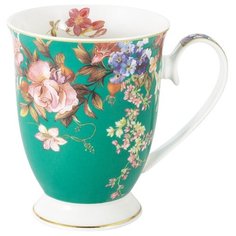 Кружка (бирюзовая) Rosarium в подарочной упаковке Anna Lafarg AL-1584-G-HSB-P4