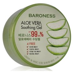 Гель для тела Baroness Aloe Vera Soothing Gel Многофункциональный гель для лица и тела с экстрактом алоэ вера, 300 мл