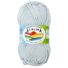 Пряжа Alpina Nature, 100% хлопок, 10*50 г, 105 м+-3 м, №003, бледно-голубой