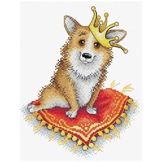 Набор для вышивания крестиком Жар-птица "Королевский корги", 17*22 см