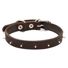 Ошейник ZOOexpress Ёж двухслойный 18 мм 42 см коричневый