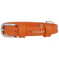 Ошейник COLLAR Glamour без украшений 3256 21-29 см оранжевый