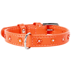 Ошейник COLLAR Glamour Цветочек 3251 18-21 см оранжевый