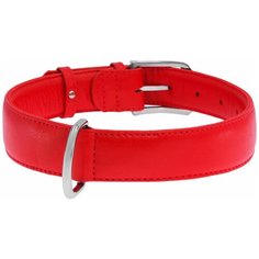 Ошейник COLLAR Glamour без украшений 3322 46-60 см красный