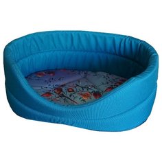 Лежак для кошек ZOOexpress Дикие травы №2 43х30х16 см бирюзовый