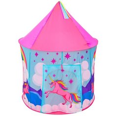 Палатка детская игровая "Единорог и радуга" 104х104х134 см 4332760 Сима ленд