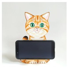Заготовка для творчества. Подставка для телефона Котик