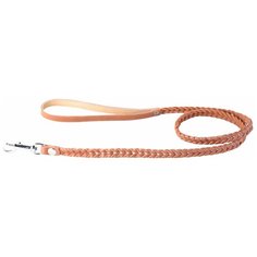 Поводок для собак COLLAR плетеный двойная коса коричневый 1.22 м 18 мм