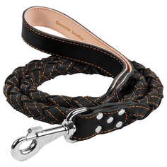 Поводок для собак COLLAR Круглое плетение со вставкой внутри черный 1.22 м 16 мм