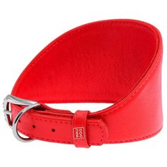 Ошейник WAU DOG Glamour для борзых 15 мм 29-35 см красный
