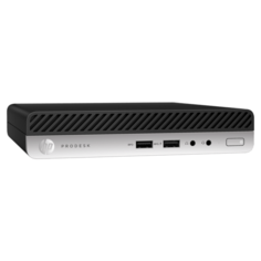 Настольный компьютер HP ProDesk 400 G5 DM Bundle + N246v (261X2ES) Intel Core i3-9100T/8 ГБ/256 ГБ SSD/Intel UHD Graphics 630/Windows 10 Pro/монитор 23.8 дюйм. черный/серебристый
