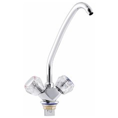 Смеситель для кухни на гайке керамика ПСМ-117-К/65стекло Профсан