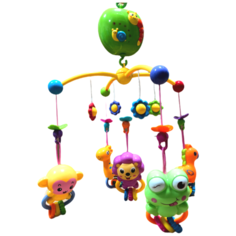 Карусель на кроватку музыкальная, мобиль с проектором и пультом управления Зверята Shantou Gepai