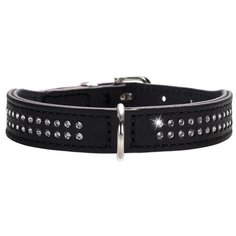 Ошейник HUNTER Diamond Petit 42 35-39 см черный