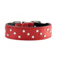 Ошейник HUNTER Capri Mini Stars 37 30-35 см red/black