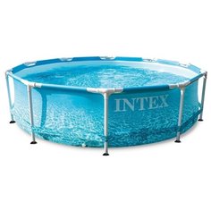 Каркасный бассейн Intex Metal Frame Beachside / 28208 (305х76) (c фильтром и насосом)
