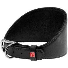 Ошейник WAU DOG Glamour для борзых 20 мм 34-40 см черный