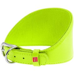 Ошейник WAU DOG Glamour для борзых 20 мм 34-40 см лайм