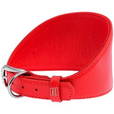 Ошейник WAU DOG Glamour для борзых 20 мм 34-40 см красный